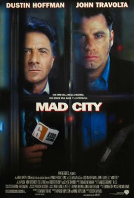 Mad City movie poster (1997) wooden framed poster