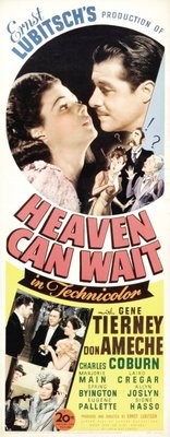 Heaven Can Wait movie poster (1943) t-shirt