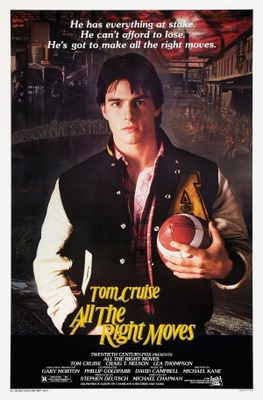 All the Right Moves movie poster (1983) wood print