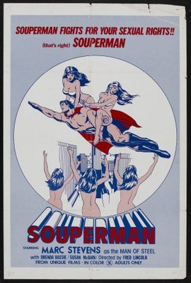 Souperman movie poster (1976) Stickers MOV_b1eff529