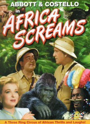 Africa Screams movie poster (1949) wood print