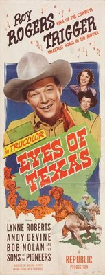 Eyes of Texas movie poster (1948) metal framed poster