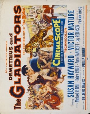 Demetrius and the Gladiators movie poster (1954) poster with hanger