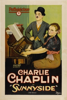 Sunnyside movie poster (1919) wooden framed poster