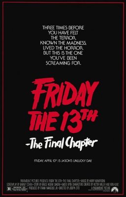 Friday the 13th: The Final Chapter movie poster (1984) tote bag