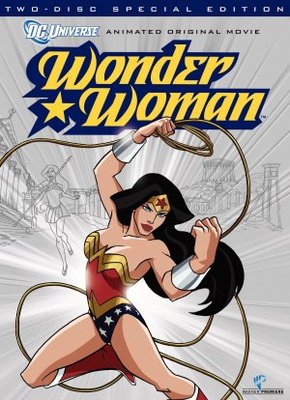Wonder Woman movie poster (2009) wooden framed poster