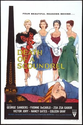 Death of a Scoundrel movie poster (1956) pillow