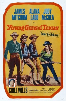 Young Guns of Texas movie poster (1962) tote bag