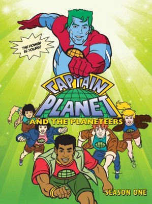Captain Planet and the Planeteers movie poster (1990) Stickers MOV_b3945ffb