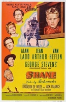 Shane movie poster (1953) t-shirt #744480