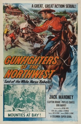 Gunfighters of the Northwest movie poster (1954) metal framed poster