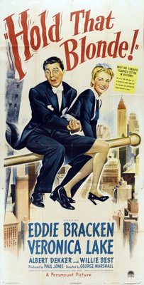 Hold That Blonde movie poster (1945) metal framed poster