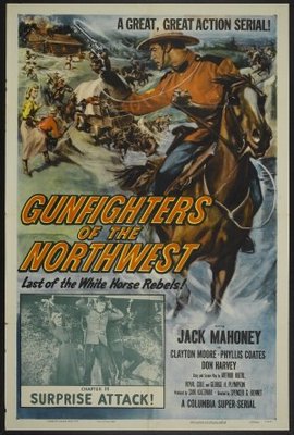 Gunfighters of the Northwest movie poster (1954) wood print