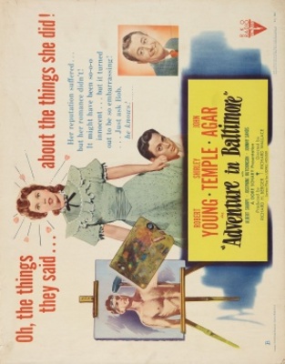 Adventure in Baltimore movie poster (1949) poster with hanger