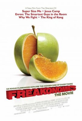 Freakonomics movie poster (2010) canvas poster