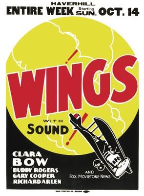 Wings movie poster (1927) canvas poster