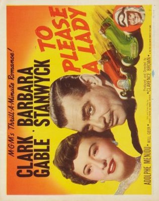 To Please a Lady movie poster (1950) metal framed poster