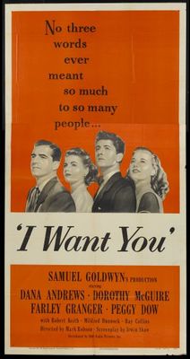 I Want You movie poster (1951) tote bag