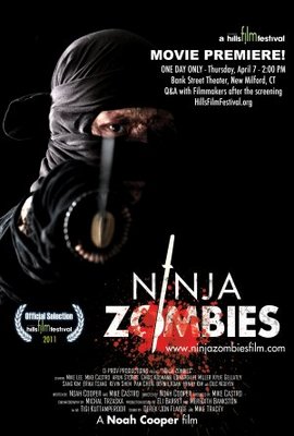 Ninja Zombes movie poster (2011) canvas poster