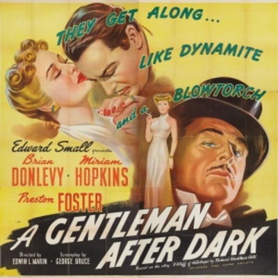 A Gentleman After Dark movie poster (1942) wooden framed poster