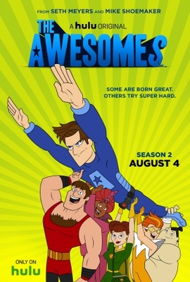The Awesomes movie poster (2013) wooden framed poster