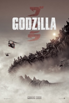 Godzilla movie poster (2014) poster with hanger