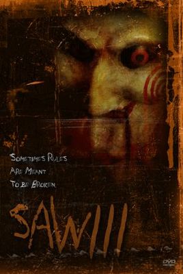 Saw III movie poster (2006) canvas poster