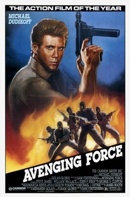 Avenging Force movie poster (1986) metal framed poster