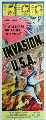 Invasion USA movie poster (1952) metal framed poster