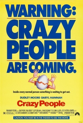 Crazy People movie poster (1990) wooden framed poster