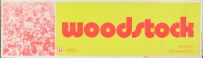 Woodstock movie poster (1970) wood print