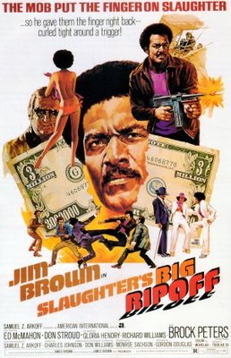 Slaughter's Big Rip-Off movie poster (1973) wooden framed poster