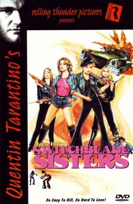 Switchblade Sisters movie poster (1975) metal framed poster