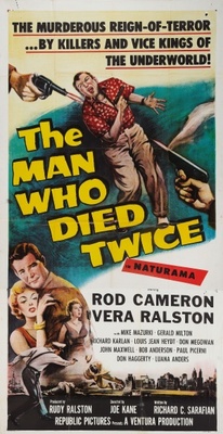 The Man Who Died Twice movie poster (1958) Stickers MOV_b5625023