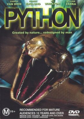 Python movie poster (2000) canvas poster