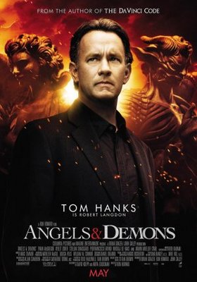 Angels & Demons movie poster (2009) wooden framed poster