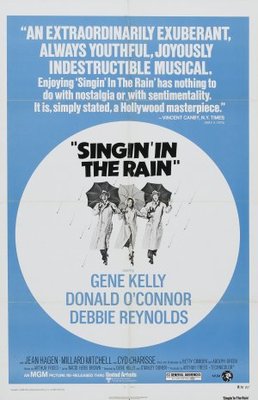 Singin' in the Rain movie poster (1952) canvas poster