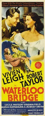 Waterloo Bridge movie poster (1940) metal framed poster