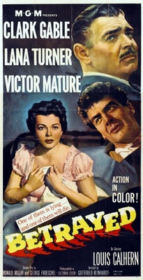 Betrayed movie poster (1954) Stickers MOV_b5c34748