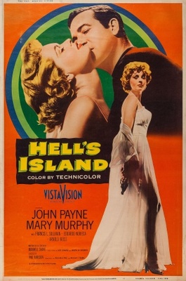 Hell's Island movie poster (1955) t-shirt