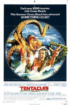Tentacoli movie poster (1977) metal framed poster