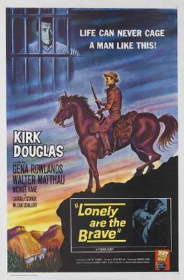 Lonely Are the Brave movie poster (1962) wood print