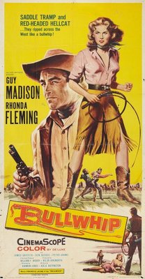 Bullwhip movie poster (1958) metal framed poster