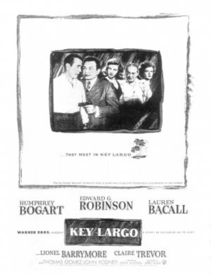 Key Largo movie poster (1948) Stickers MOV_b657efa4