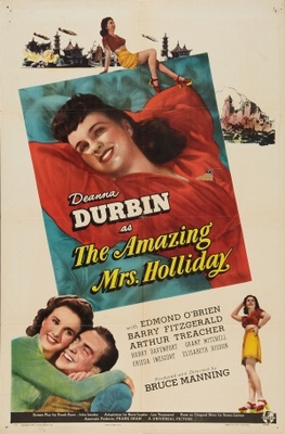 The Amazing Mrs. Holliday movie poster (1943) metal framed poster