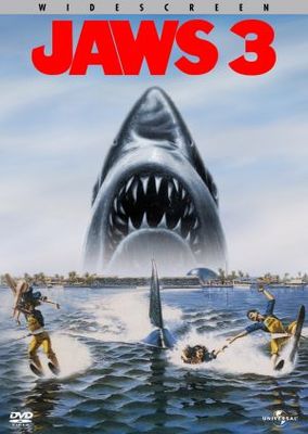 Jaws 3D movie poster (1983) tote bag