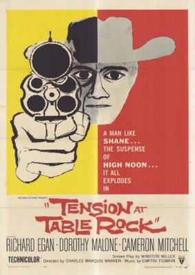 Tension at Table Rock movie poster (1956) pillow