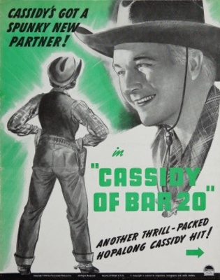 Cassidy of Bar 20 movie poster (1938) metal framed poster