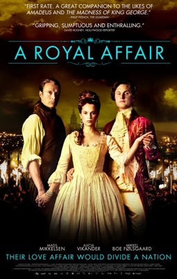 En kongelig affÃ¦re movie poster (2012) pillow