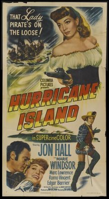 Hurricane Island movie poster (1951) canvas poster